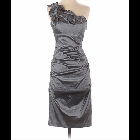 Cache Dresses & Skirts - CACHÉ Beauteous Silvery Gray Prom / Cocktail Dress / Formal Sz. 6